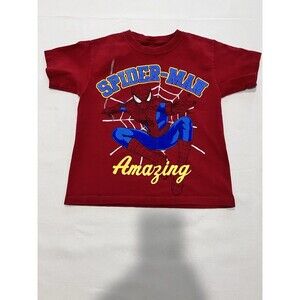 The Amazing Spiderman 2 Shirt. "Amazing 62" On Back. Boys Size 6/7